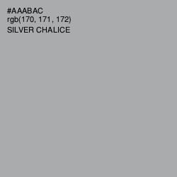 #AAABAC - Silver Chalice Color Image